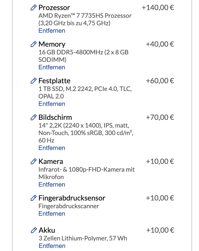 Ich interessiere mich für den Kauf eines Lenovo ThinkPad E14 Gen 6
