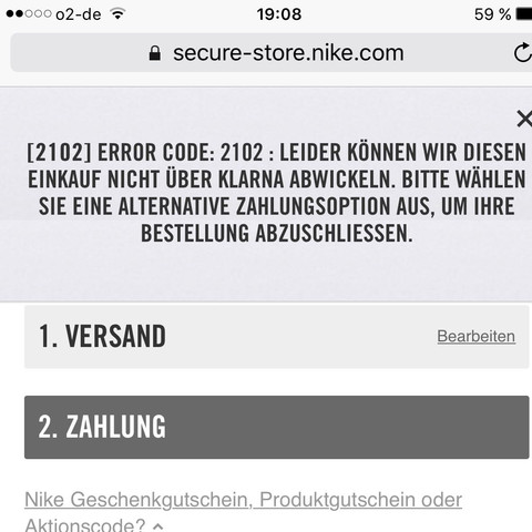 Ich Kann Bei Nikeshop Nichts Bestellen Wieso Geld Mode Finanzen