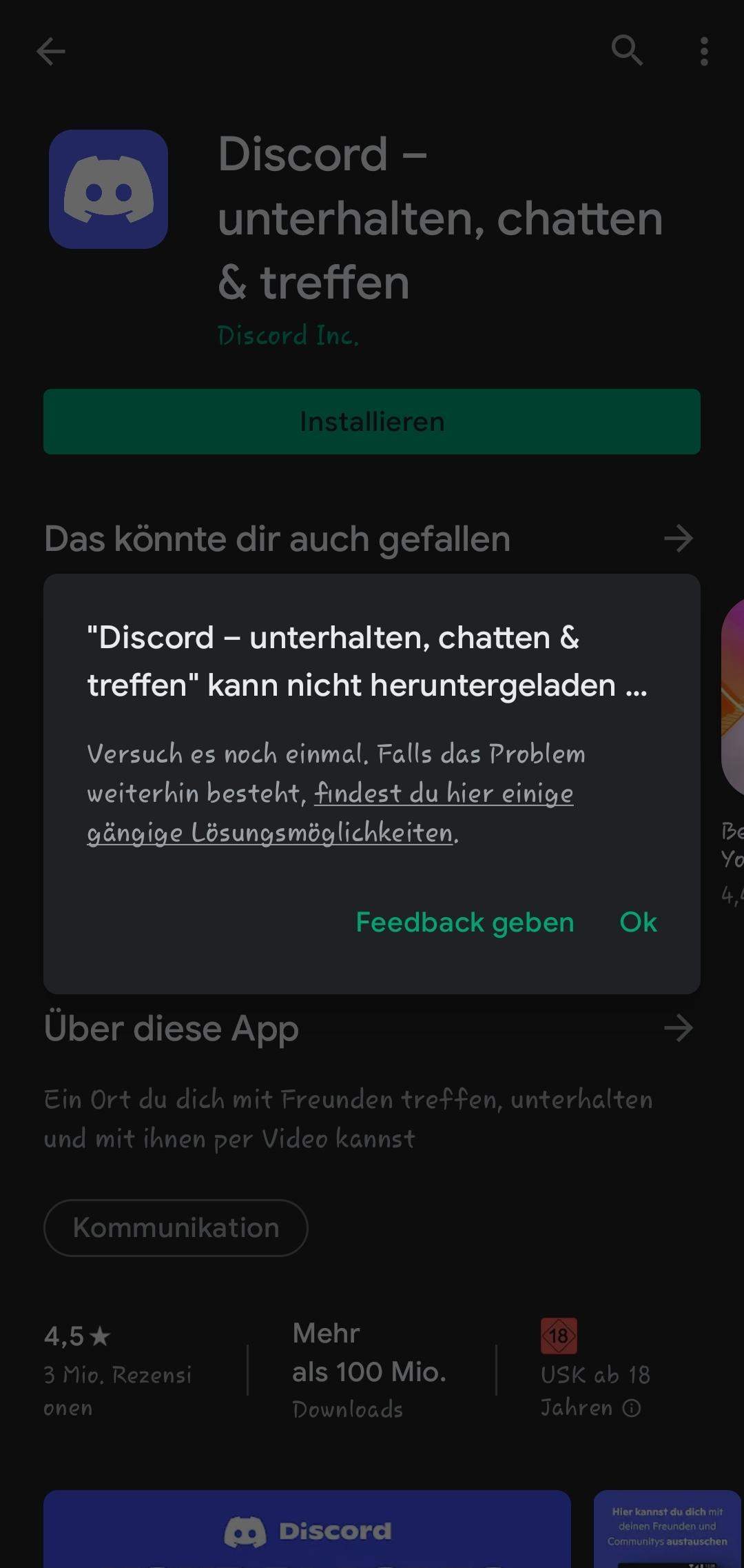 Ich kann discord nicht herunterladen? Spiele und Gaming