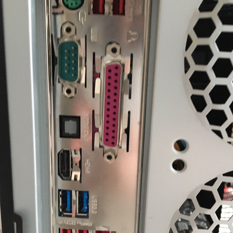 PC hinten - (PC, Minecraft, Bildschirm)