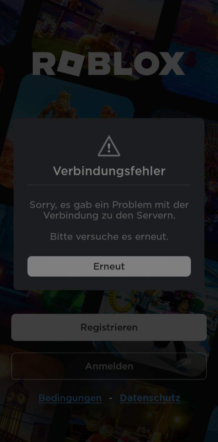 Ich kann mich nicht anmelden auf Roblox Gaming