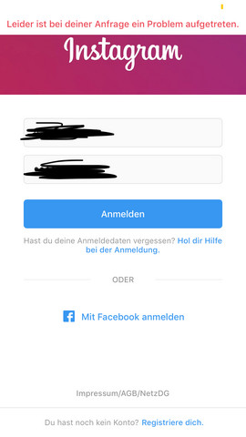 Kann mich bei instagram nicht anmelden Kann mich bei instagram nicht anmelden