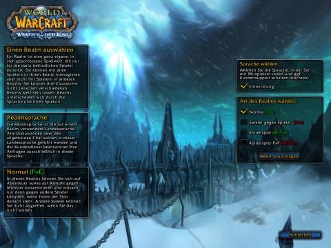 world of warcraft realms with est time zone