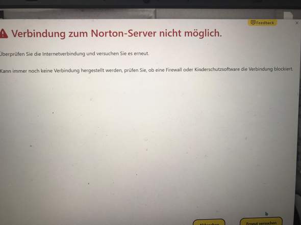 Ich kann mich seit ein paar Tagen nicht mehr mit dem Internet verbinden?