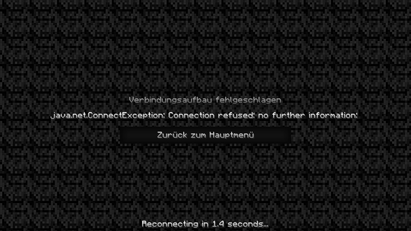 java.net.ConnectException: Connection refused: no further information - (Computer, Internet, Minecraft)