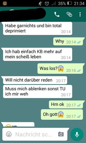 komm - (Freundin, Depression, ritzen)