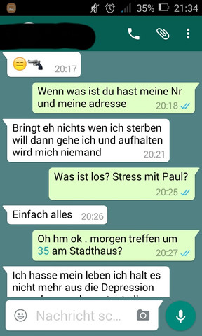damit - (Freundin, Depression, ritzen)