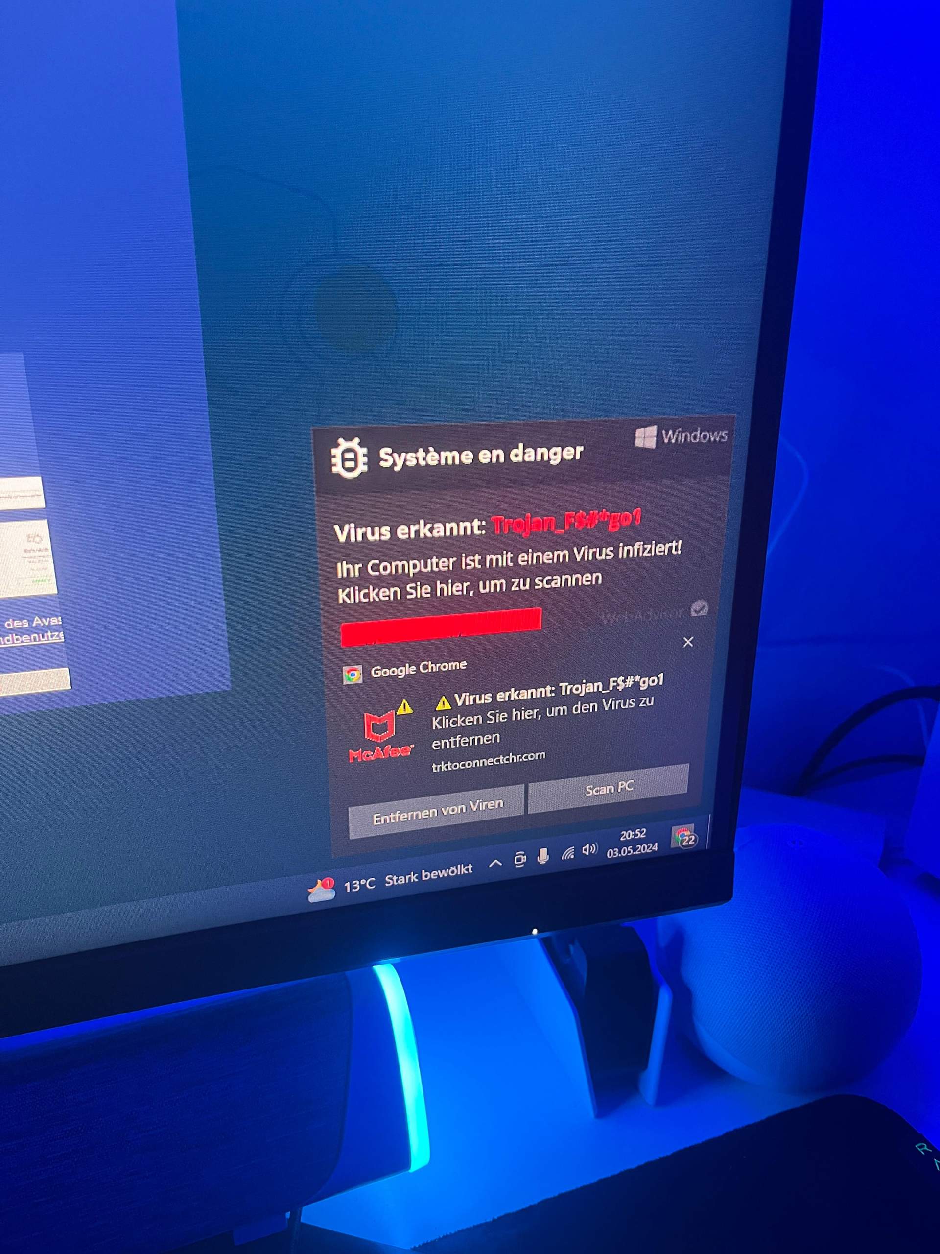 Ich krieg durchgehend so welche Nachrichten auf mein pc was soll ich ...