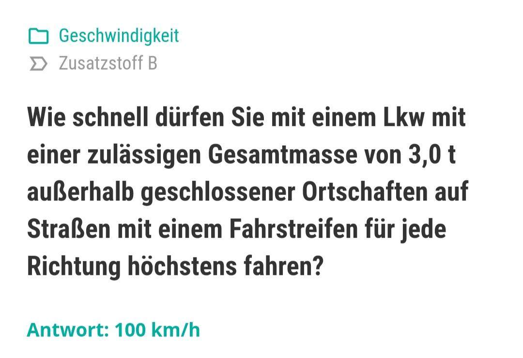 Anhanger Fragen Fuhrerschein Klasse B