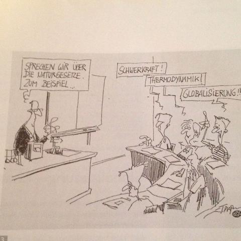 Ich Sitze Schon Seit Einer Stunde An Dieser Karikatur Aussage