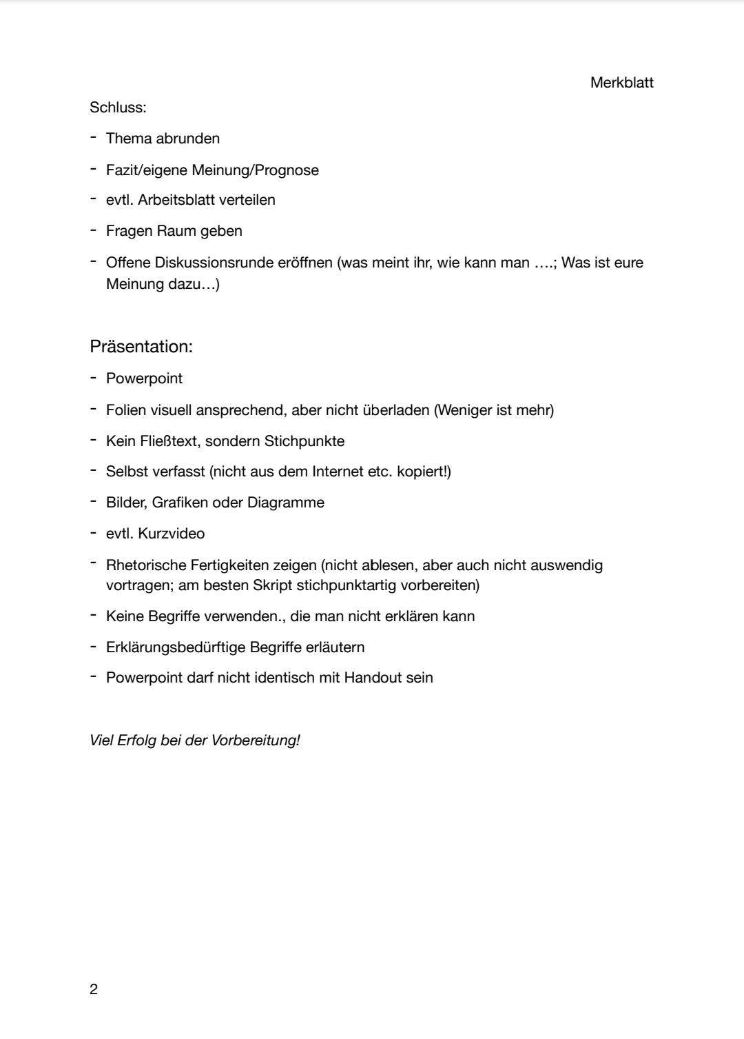Ich suche ein einfaches Referat-Thema für Deutsch, um eine gute Note zu