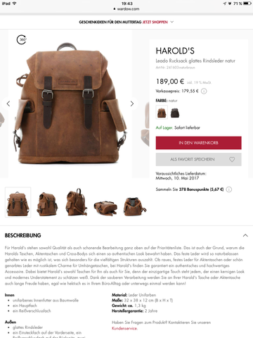 Harolds rucksack - (Schule, günstig, Alternative)