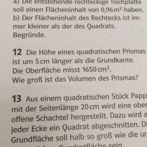 Die 12 Aufgabe - (Schule, Mathe, Buch)