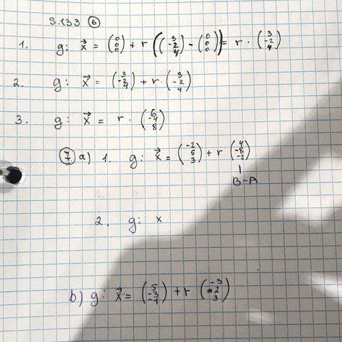 Lösung Aufgabe 6 und fast 7 - (Schule, Mathematik, Geometrie)