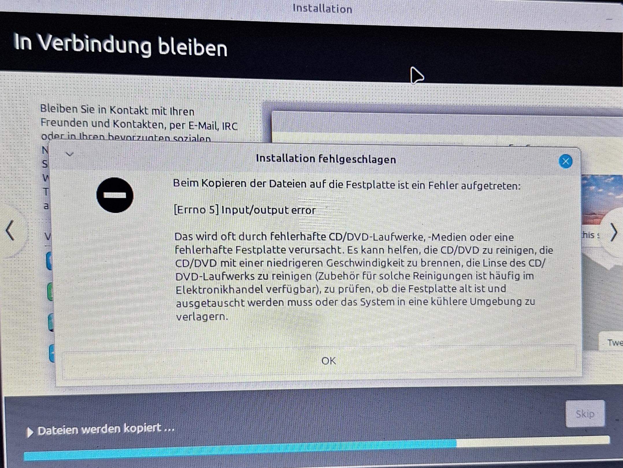 Ich will Linux neben Windows installieren und habe folgendes Problem (Bild). Wer kann mit helfen