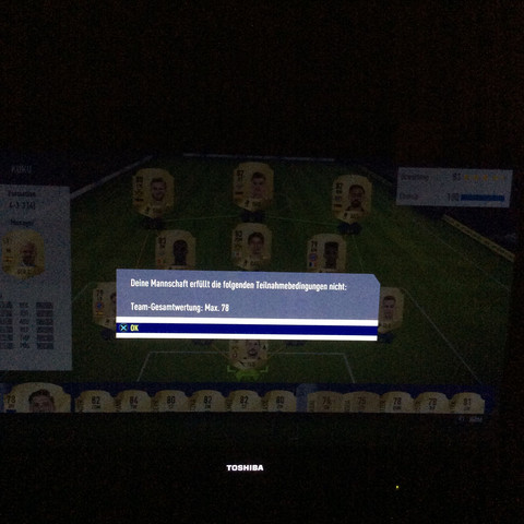 Das ist die Meldung wo steht wenn ich eine Partie spielen will - (Computer, Gaming, Fußball)