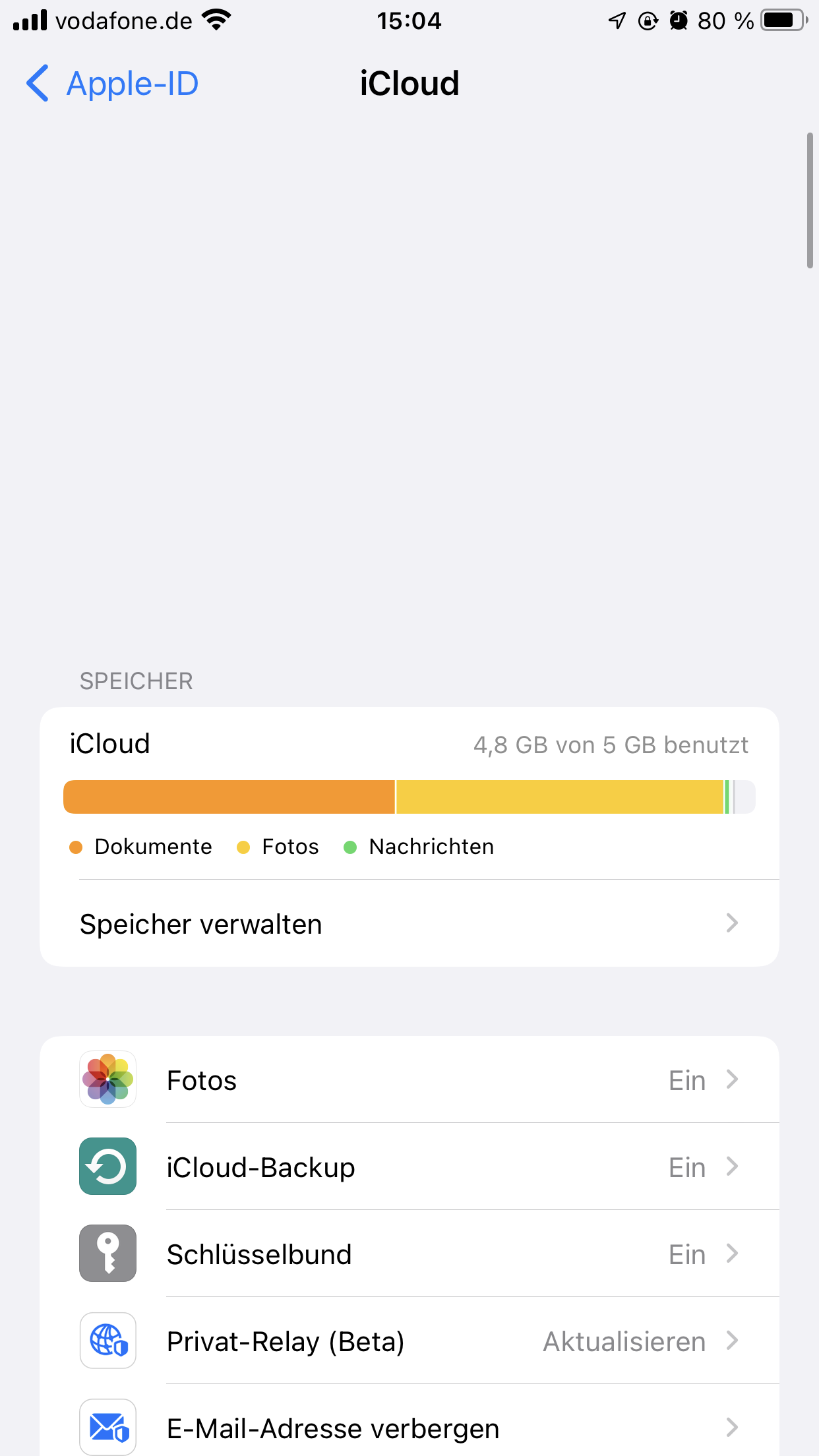 iCloud Dokumente löschen ? (Apple, iPhone, Speicher)