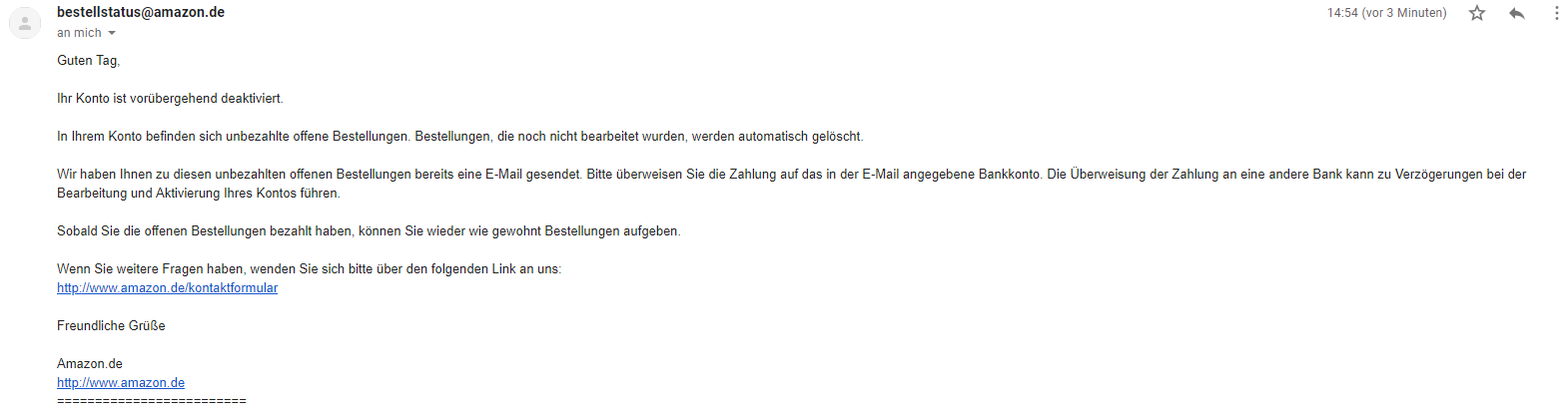 Ihr Konto Ist Vorubergehend Deaktiviert Amazon Kundenkonto