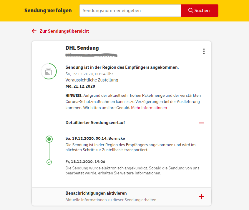Ihr Paket ist möglicherweise verloren gegangen? (Amazon, Post, DHL)