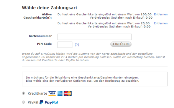 Hier ein screenshot so wie es da aktuell steht. - (Gutschein, bestellen, Online-Banking)