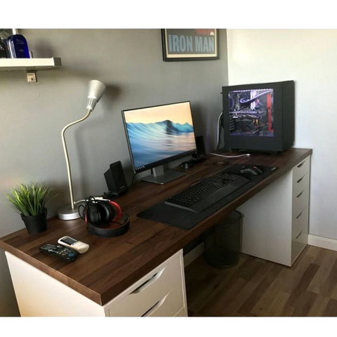 Ikea Schranke Mit Schreibtisch Platte Verbinden Nur Wie