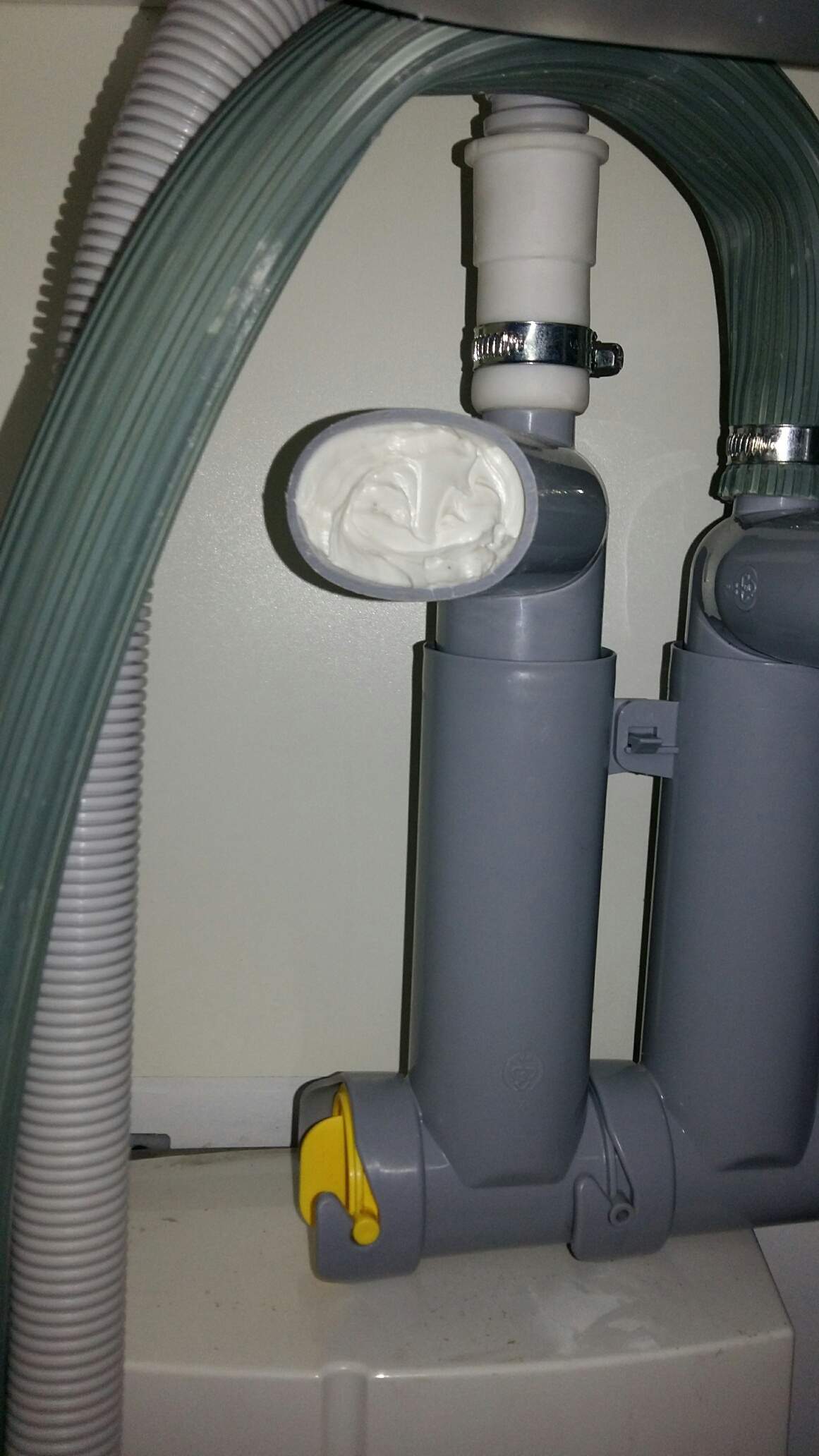 Ikea Waschbecken Siphon und Anschluss Waschmaschine und Geschirrspüler