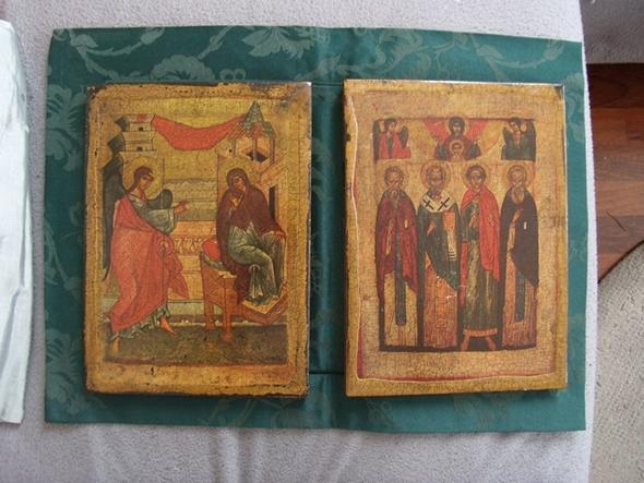 Ikonen Oder Heiligenbilder Russisch Religion Kunst Christentum