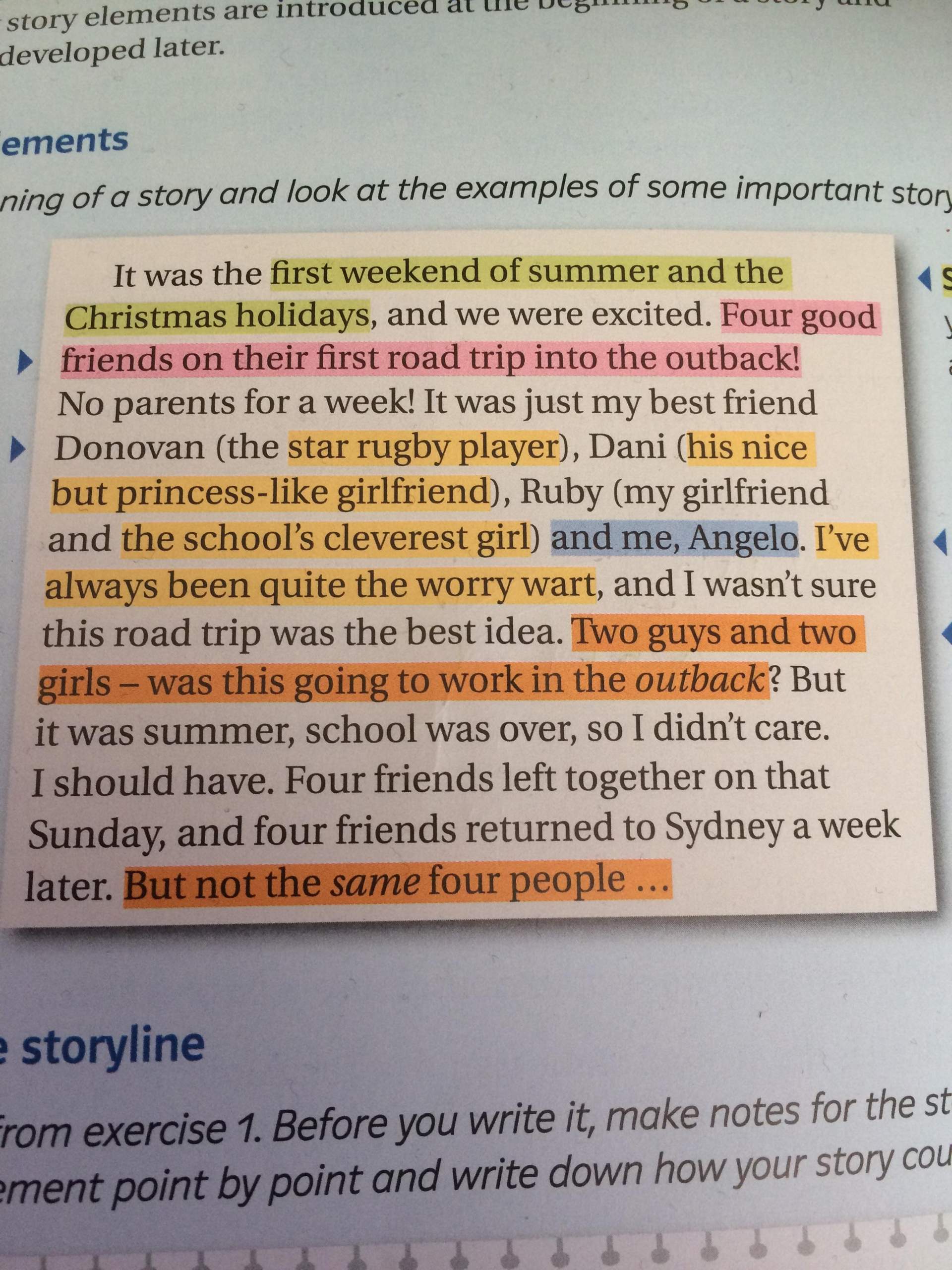 Im englisch Unterricht eine Geschichte schreiben? (Schule, Sprache)