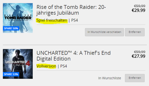 Vergleich zu Uncharted - (Spiele, PlayStation 4)