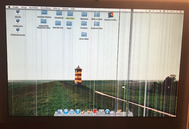 Grüne Streifen Auf Dem Bildschirm
