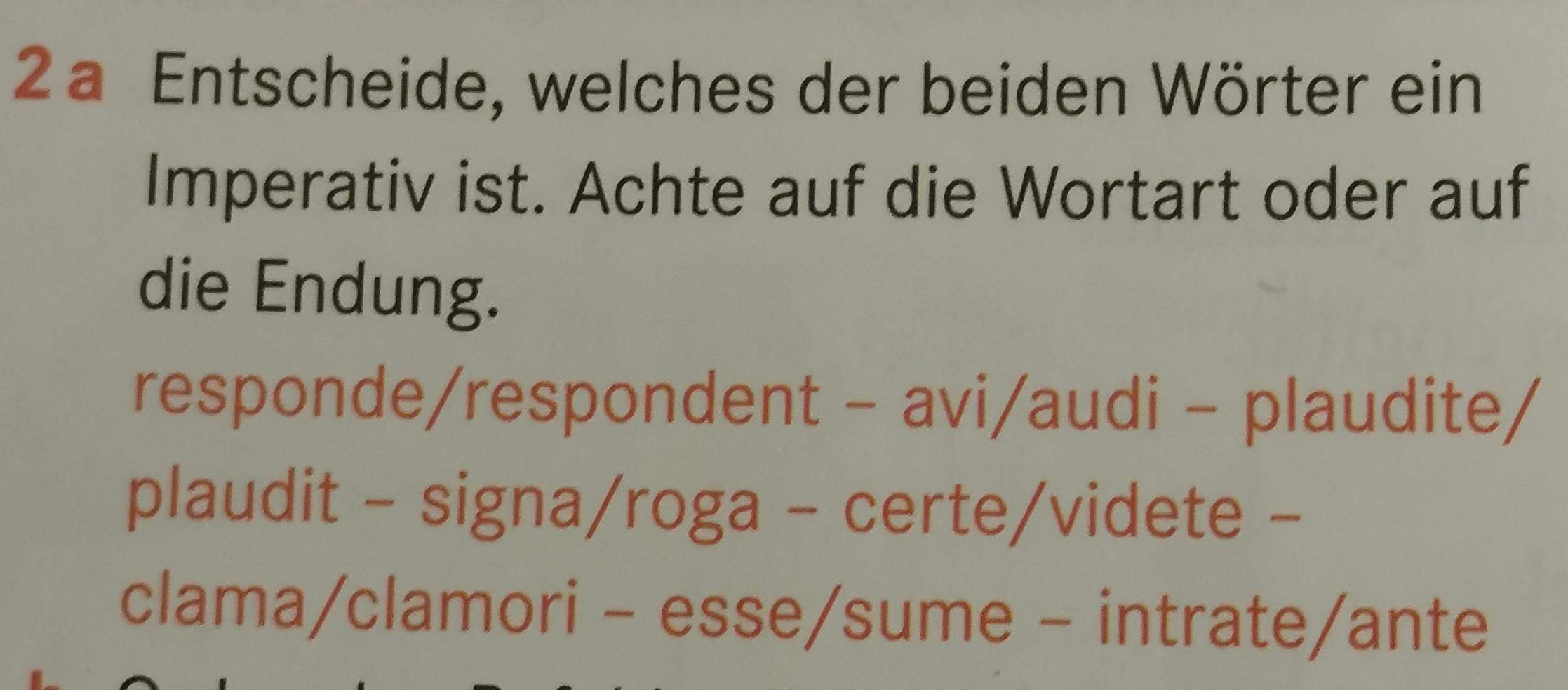 Was Ist Ein Imperativ Latein Imperativ Latein? (Schule, Hausaufgaben)