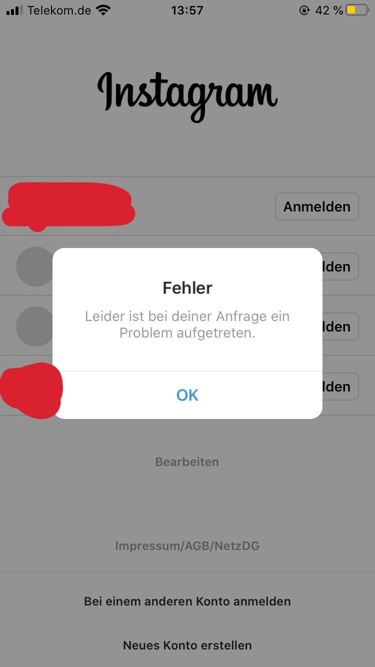 In Instagram einloggen geht nicht? Account, login problem)