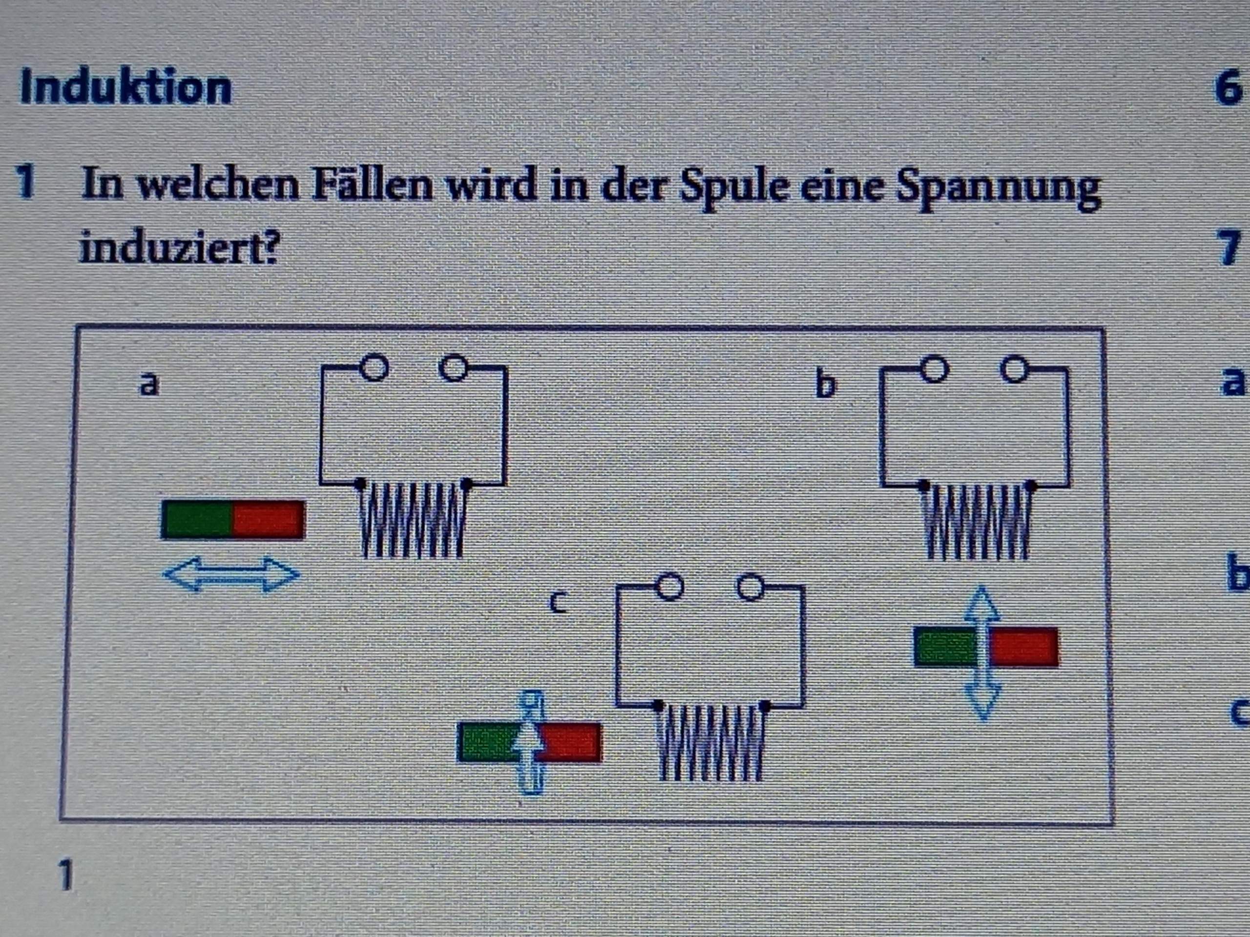 In welchen Fällen Induktionsspannung? (Schule, Technik, Physik)