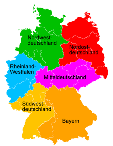 In welcher Region Deutschlands wohnt ihr?