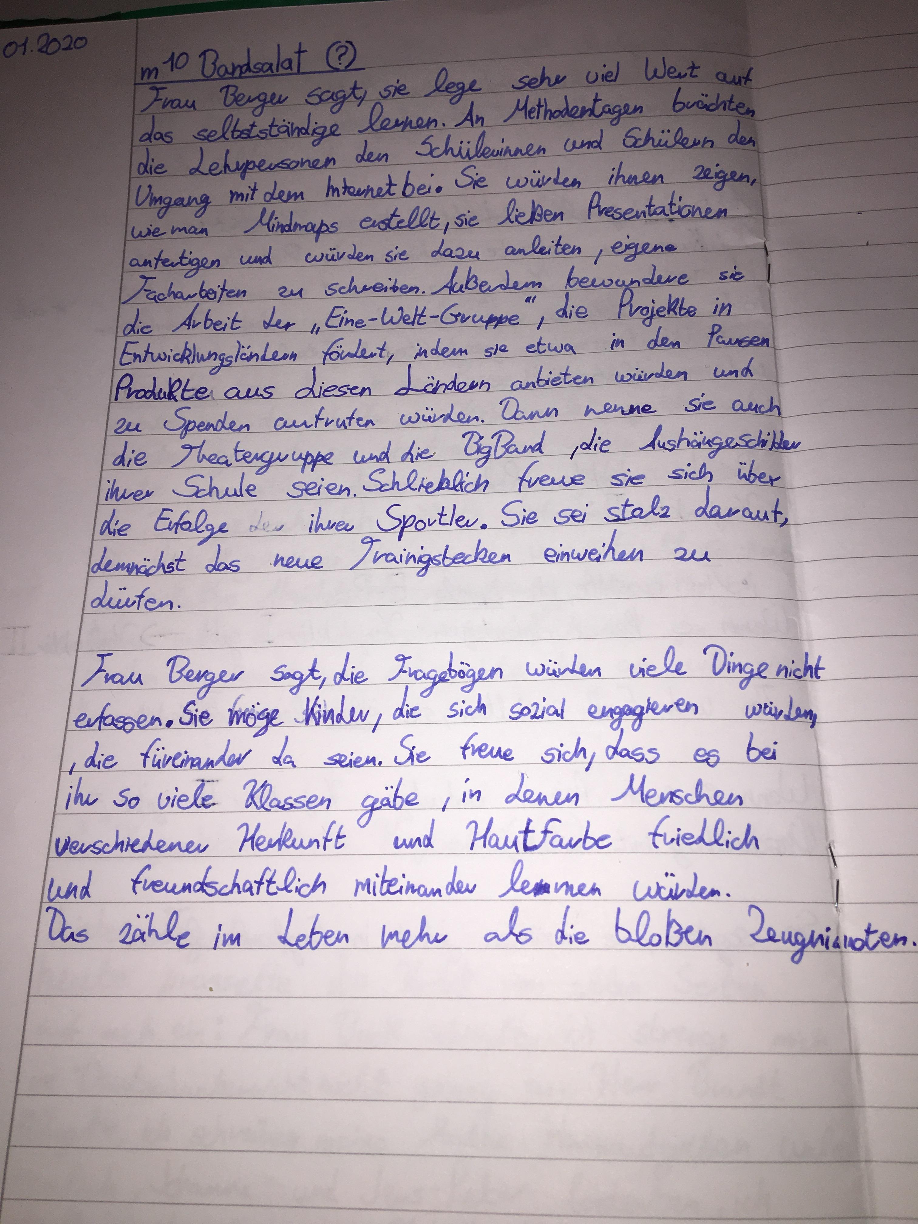 Indirekte Rede Text? (Schule, Deutsch, Sprache)