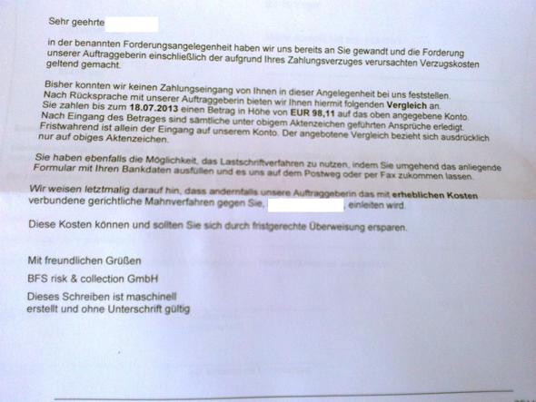 Inkasso Brief Bezahlen Oder Nicht Geld Unternehmen Forderung