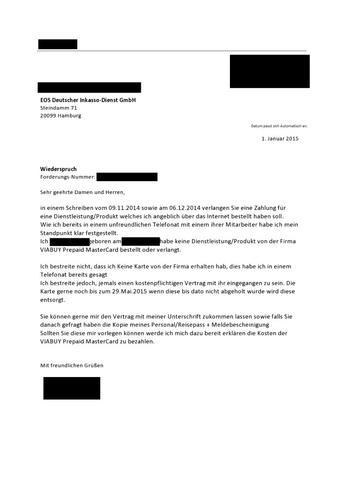 Inkasso Unternehmen Nervt Eos Did Inkasso Nerven Blauer Brief