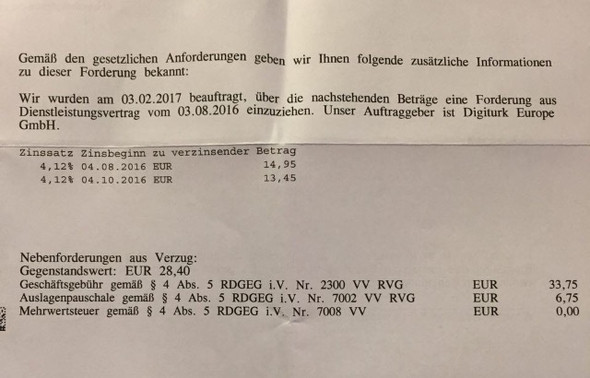 Auslagenpauschale inkasso Auslagenpauschale inkasso