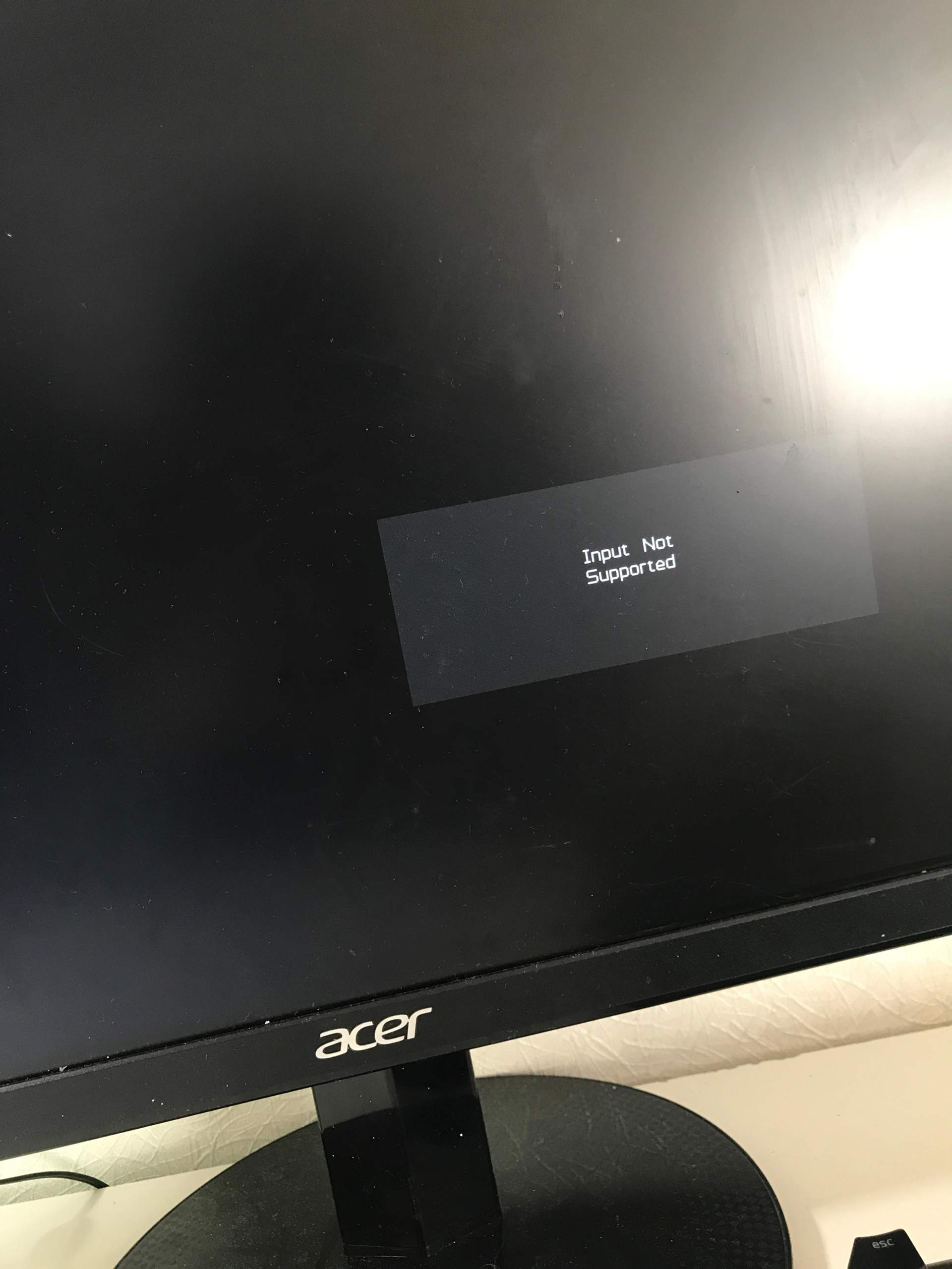 Input not supported? Technik, PC)