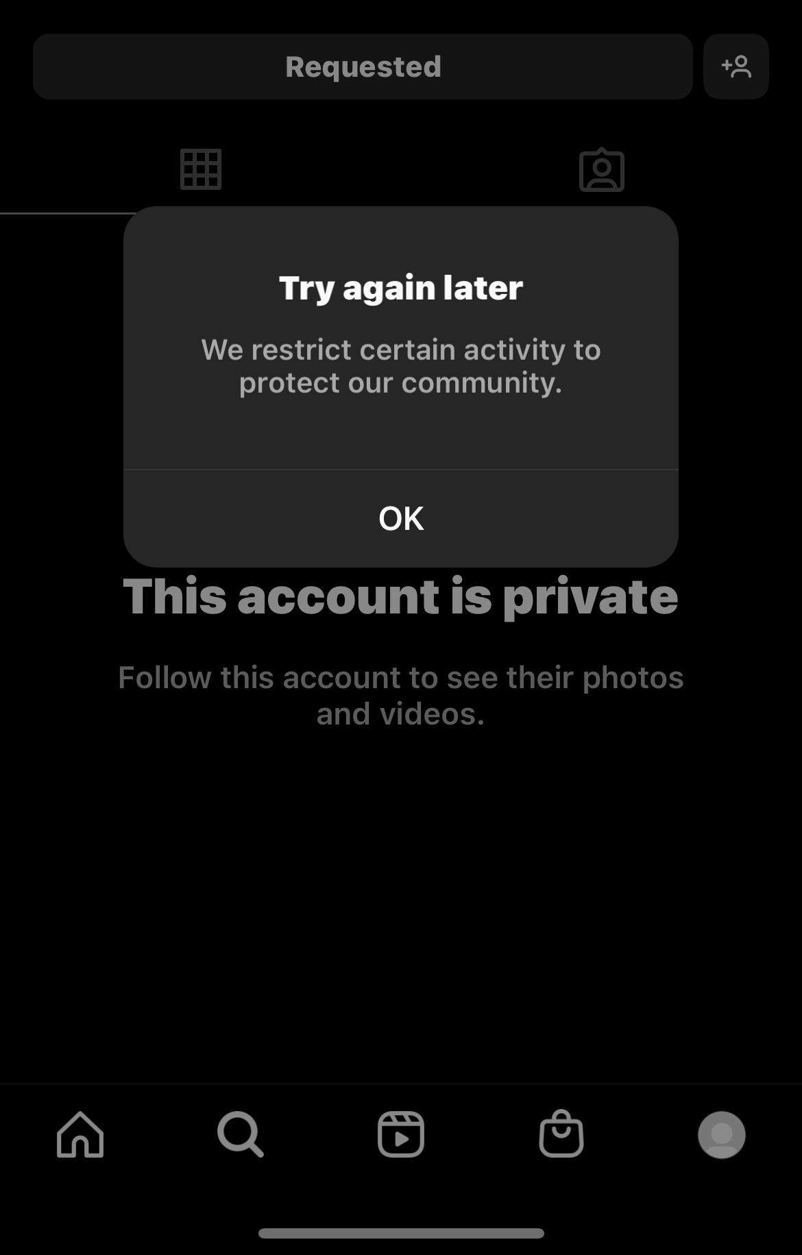 Insta folgen geht nicht? (Instagram, Account, Follower)