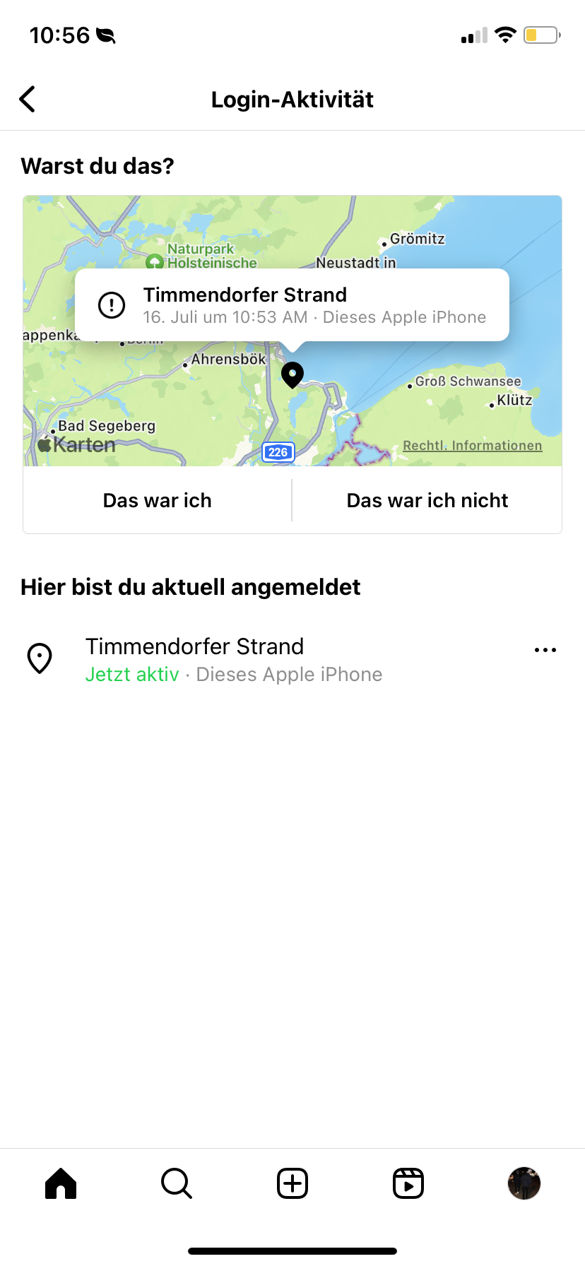 Insta gehackt? Smartphone, Leben)