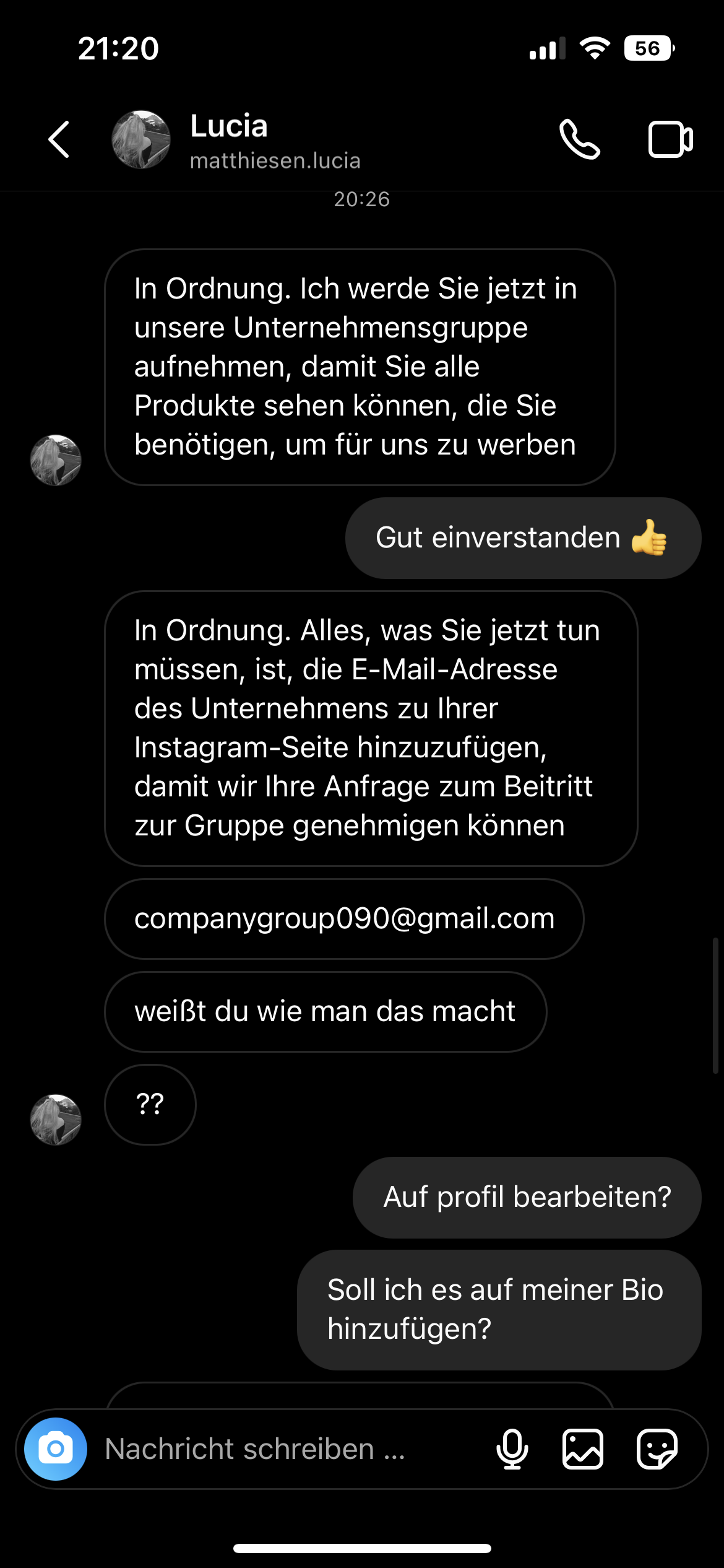Insta werbeanfrage bekommen ist es fake oder echt? (Umfrage, Instagram)