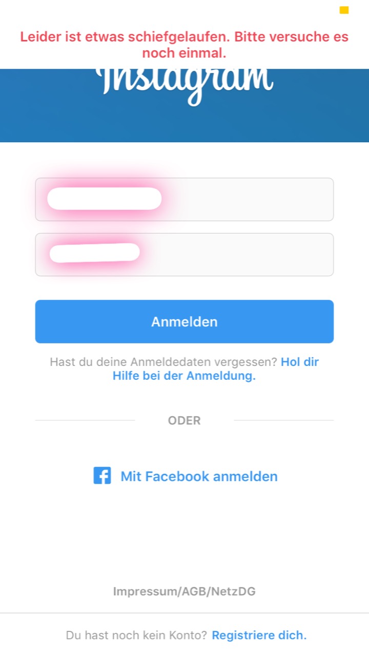 Instagram Registrierung Geblockt Instagram Registrierung Geblockt