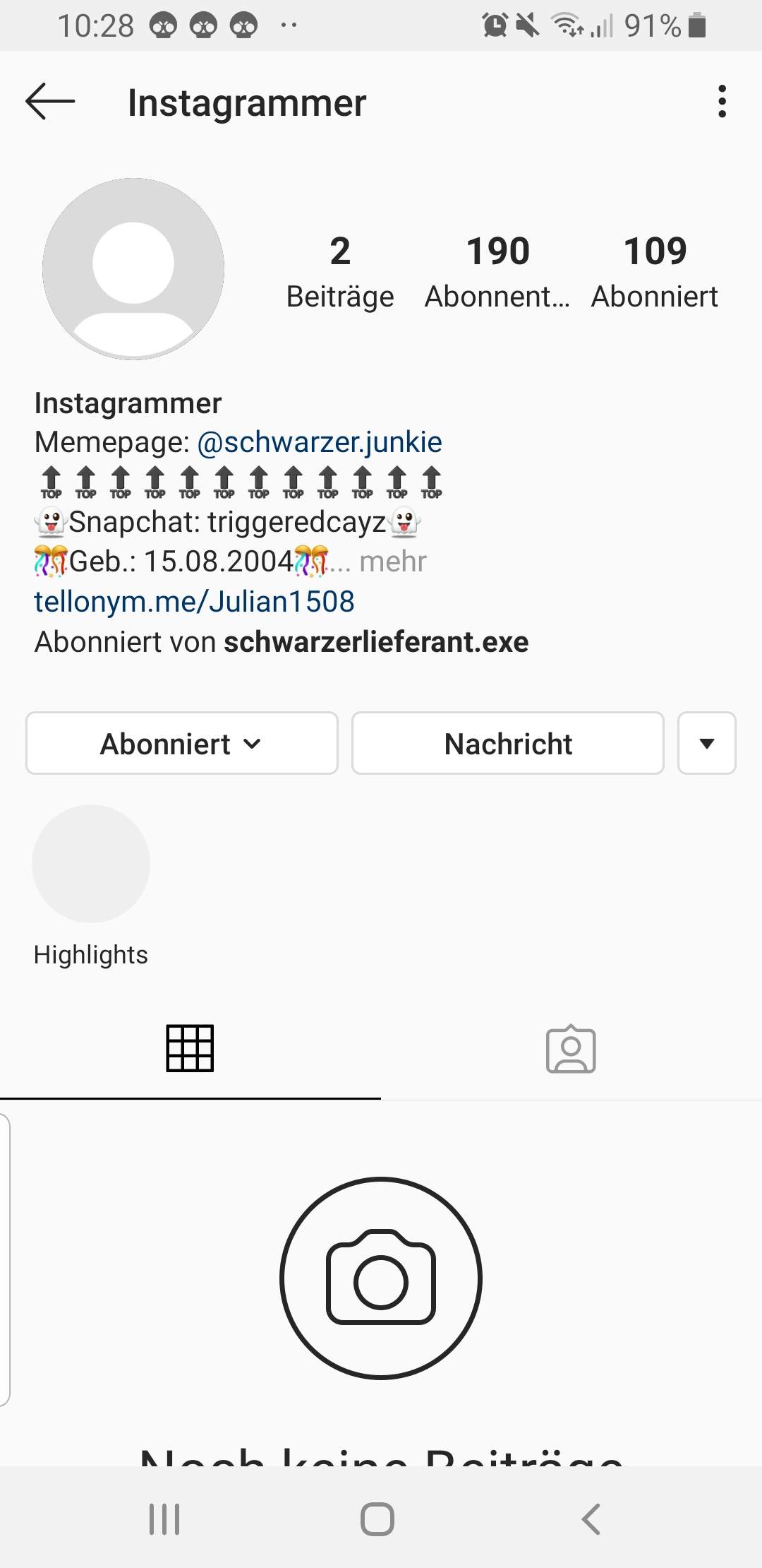 Instagram Konto G3sperrt? (gesperrt)