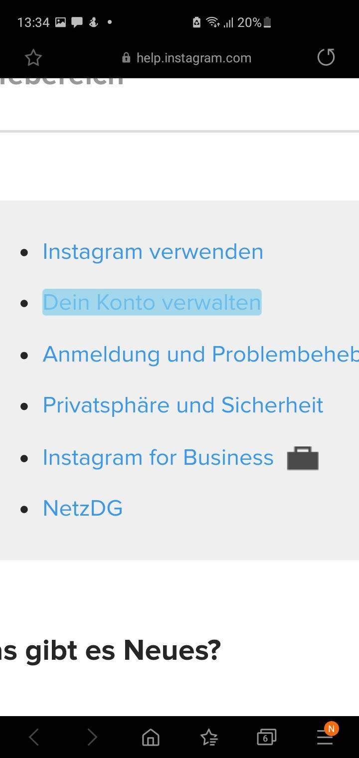 instagram konto loschen geht nicht