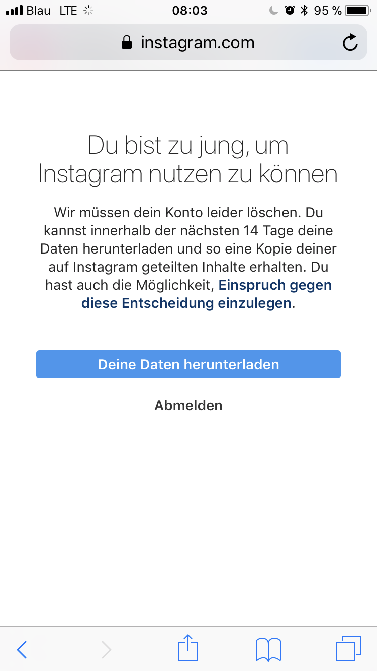 Instagram Konto Soll Geloscht Werden Nutzungsrecht
