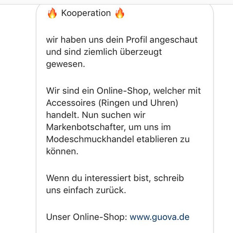 Instagram Kooperation Serios Handy Smartphone Uhr