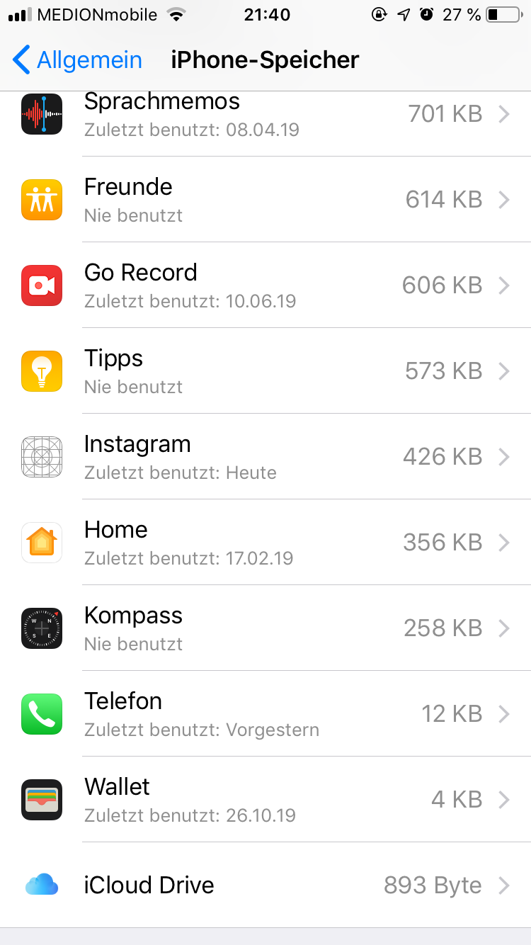 Instagram lässt sich nicht löschen? (iPhone 6, Apps löschen)