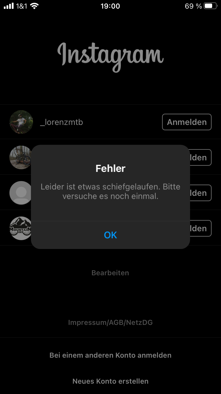 Instagram Login funktioniert nicht? Technik, Technologie)