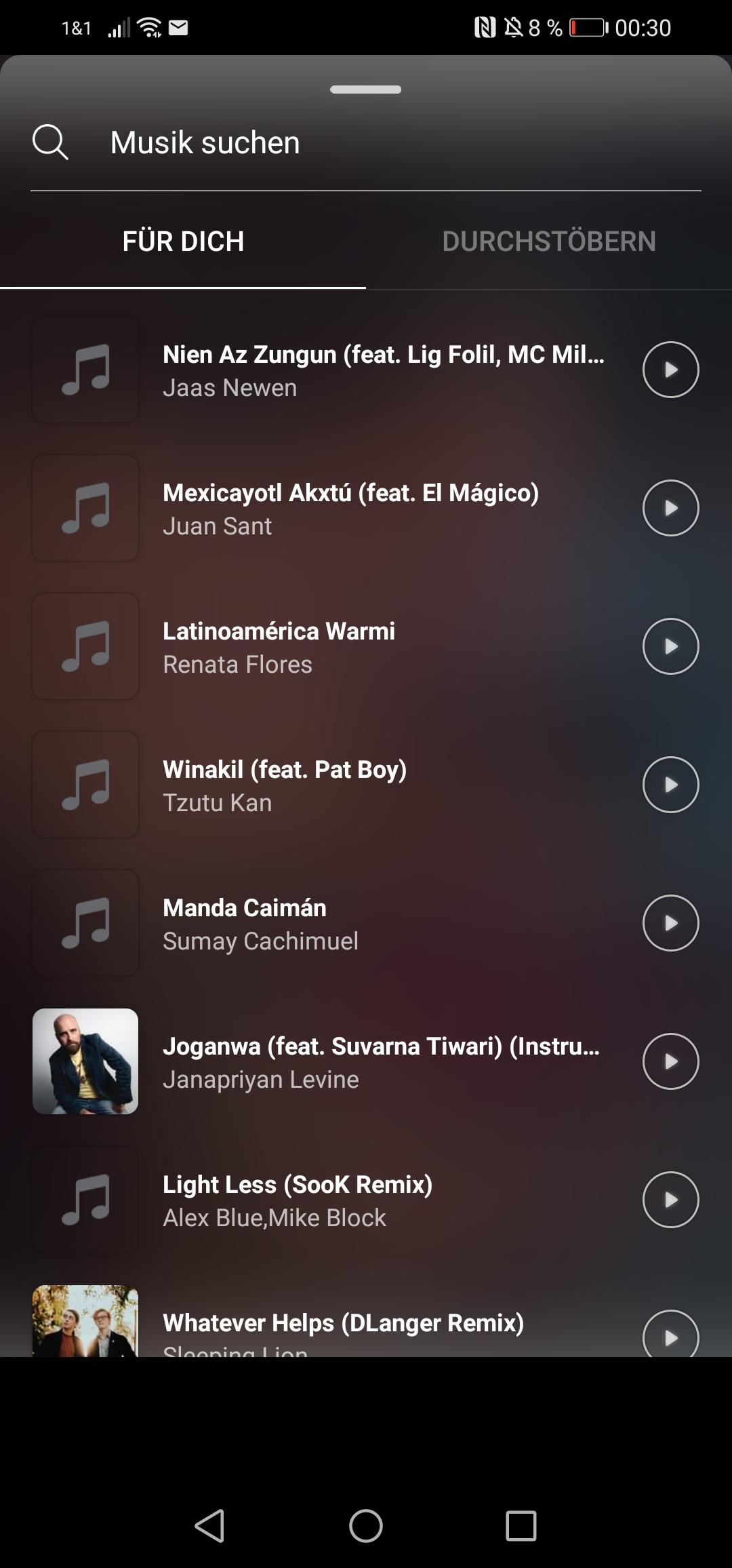 Instagram story, nur ausländische Lieder? (Musik)